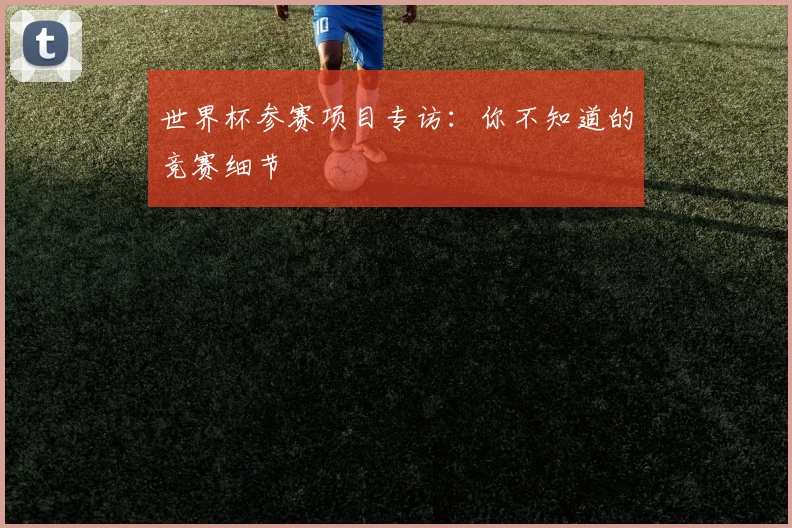 世界杯参赛项目专访:你不知道的竞赛细节